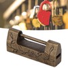 Chinese Antique Lock Retro Classic Pattern Design Bronze Brass Material