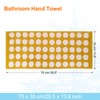 sourcing map 2 Pcs Bathroom Hand Towels Yellow Soft Absorbent