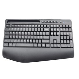 Ergonomic Wireless Keyboard and Mouse Combo,LIZRROT 2.4GHz Silent Full-Size Mouse and Keyboard,Wrist Rest,Phone Holder,Compatible with Windows, PCs, Laptops
