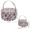 SINGER Premium Round Large Sewing Basket with Matching Zipper Pouch