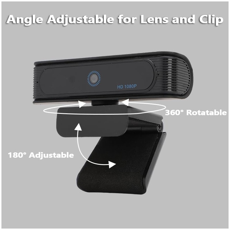 Gugxiom 1080P Webcam for Windows Hello Face Login, 120° Wide