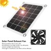 10W Solar Powered Exhaust Fan 5V Waterproof Portable Monocrystalline Silicon