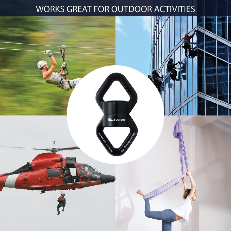 Swing Swivel, 36 KN Rotational Device Hanging Accessory for Web