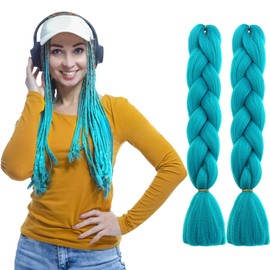 Traziewell Hair Extension for Braiding Hairpieces Pre Stretched Braiding Professional Easy Crochet Soft Synthetic Hair Extensions 1828