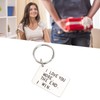 Birthday Keychain Stainless Steel I Love You More The End