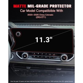 ASZSK For 2023~2025 Chevy Colorado (ZR2/Z71) 11.3 Inch Matte Screen Protector - [No More Glare& Fingerprint] - Mil-Grade 9H+ Tempered Glass - Touchscreen *1