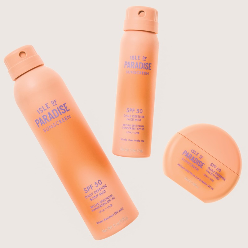 Isle of Paradise Daily Defense Face Fluid SPF 50, Lightweight