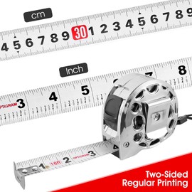 Tape Measure,Stainless Steel Measuring Tape with Double-Sided Scale Waterproof Portable Retractable Measure Ruler for Household Agricultural Industrial Woodworking (2 Pcs, 16 FT)