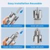 2Pcs Pipe Threading Tool, Integrated Internal & External Pipe Threading