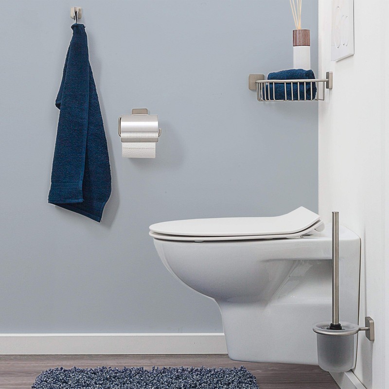 Tiger Onu, Towel hook large, Brushed stainless steel, 38x48x48mm