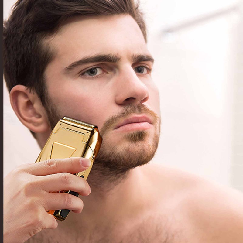 Men Electric Beard Trimmer Efficient Portable USB Charging Foil Head