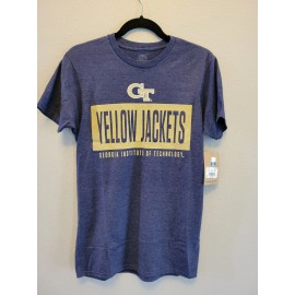 Knights Apparel NWT Adult Tech T-Shirt Georgia Institute of Technology Yellow Jackets. Size M.