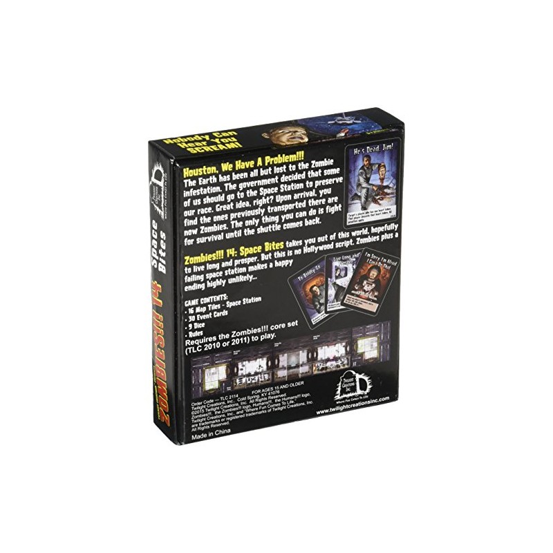 Twilight Creations Zombies 14 Space Bites Board Game