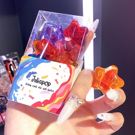 BeauFairy Star Capsule Lipstick Set, 9 Colors, Mini Waterproof Velvet Matte Lipstick, Long Lasting Cute Star Capsule Shaped Nonstick Cup Lip Gloss, Portable Makup Christmas New Year Gift for Girls-135