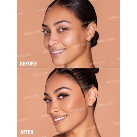 SHEGLAM Sunside Bronzer Powder Contour Long Wear Evenly Pigmented Neutral Warm Tone Sculpting Natural Matte Contour & Bronzer Face Makeup-Midsummer