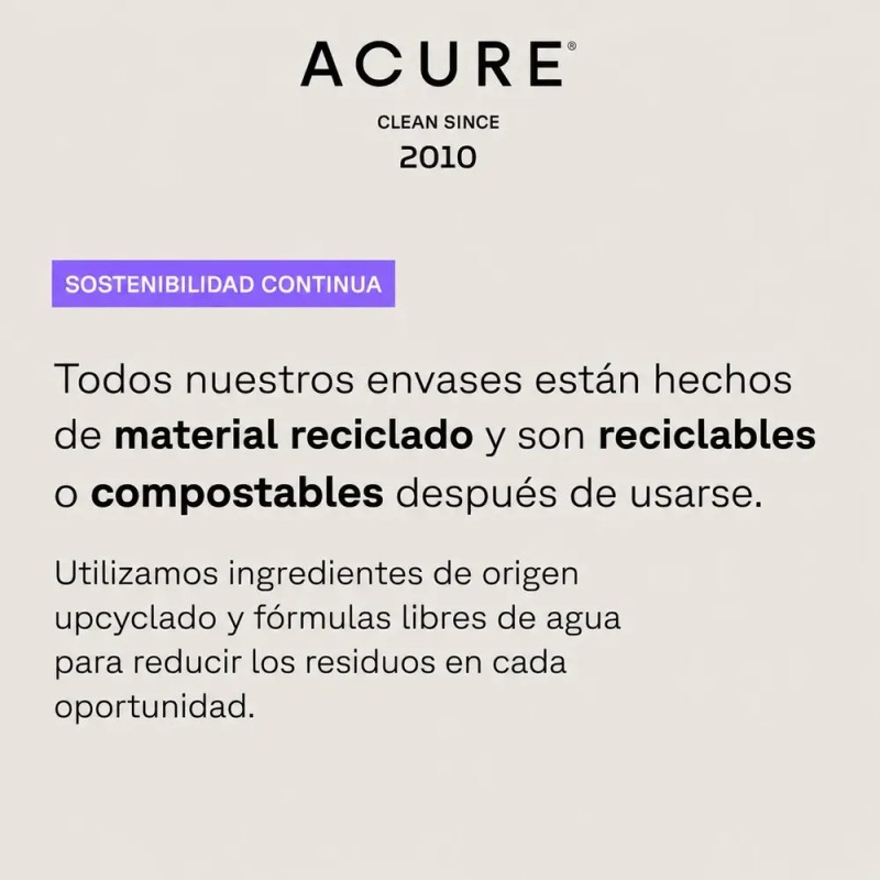 ACURE | Crema Rejuvenecedora para Contorno de Ojos, Desinflama y