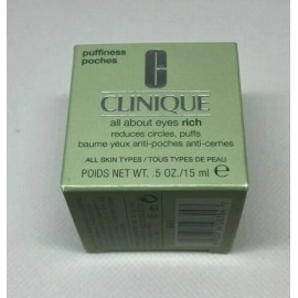 Clinique All About Eyes RICH Cream .5 oz. Full Size
