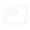 KAISH Metal Aluminum Anodized American Vintage 5 Hole Tele Style