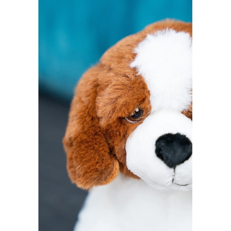 HEITMANN DECO Pet Plush Cavalier King Charles Spaniel White Brown