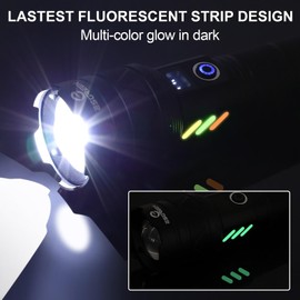 Esgreen LED Torch Extremely Bright 500,000 Lumens Long Range