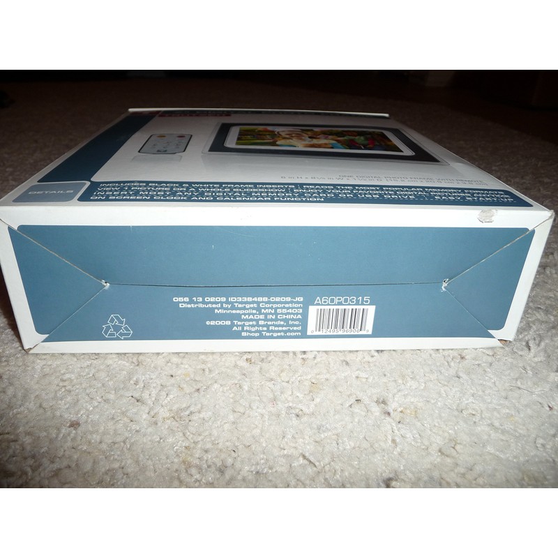 TruTech 7-Inch Digital Photo Frame - Black/White (A60P0315)