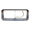 LEAVAN 2x Chrome Headlight Bezels 12" Amber LED Light with