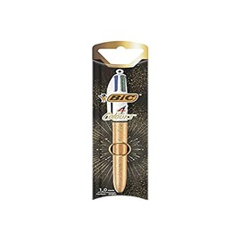 Bic Ballpoint Pen 4 Colors Gold Blister Pack of 1