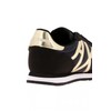 Armani Exchange Women's Rio Side Logo Trainers, Black Lt Gold.
