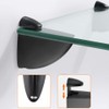 Glass Shelf Brackets Adjustable ,2PCS Glass Shelf Mounting Brackets Glass
