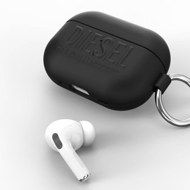 DIESEL AirPods Pro2 Case / AirPods Pro Case TPU Stylish Cover with Brand Logo Protection (Diesel AirPodsPro 1st / 2nd Generation Case, Black, Black)