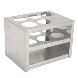 Metal Test Tube Rack 6 Holes 1.18in Strong 3 Tiers Stainless Steel Centrifuge Tube Holder for Laboratory School