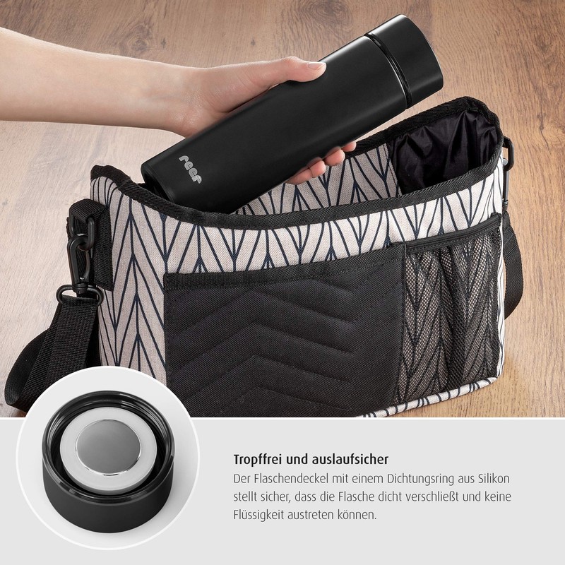 ColourDesign Stainless Steel Insulated Flask, 450 ml, Thermal Flask, Ideal