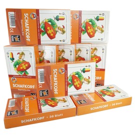 KENDi GAMES Schafkopf Playing Cards - Set of 10 | Bavarian Picture | 32 Sheets | Tradition Meets Quality