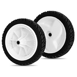 Budrash 105-1815 Front Drive Wheels Compatible with Toro 22 Inch Recycler Mower - 2 Pack Drive Wheel Tires Gear Assembly Compatible with Toro 20016 20065 20005 Self-Propelled Lawn Mower, 8 Inch