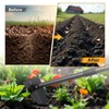 Lcokeiy Hoe Garden Tool,Triangle Gardening Hoe with Sharp Blade for