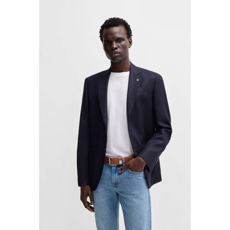 BOSS Connio Men's Real Leather Business Belt, Medium Brown210