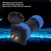 Waterproof Connector Square 4 Holes IP68 Aviation Power Socket 380V