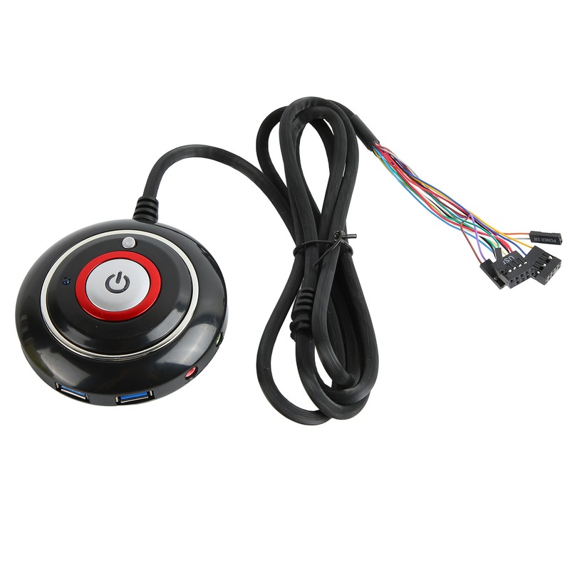 PC Power Button Strong ABS Light Weight Simple Installation Plug