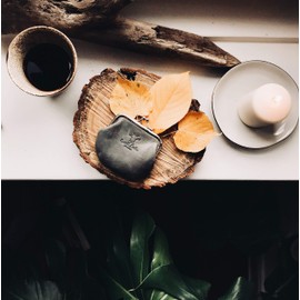 Gusti Fenja Leather Wallet with Clip Closure, Click Closure Clip Wallet, Vintage, black, Einheitsgröße