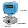 Electric 3 Way Ball Valve - Heavy Duty Multi-Purpose L