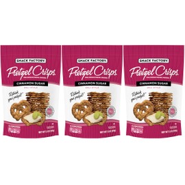 Snack Factory Cinnamon Sugar Pretzel Crisps 7.2oz (Pack of 3)