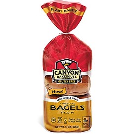 CANYON BAKEHOUSE Gluten-Free Plain Bagels - Case of 6
