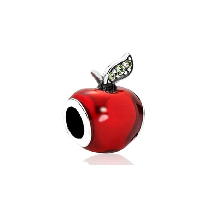 LaBenie Red Enamel Charm Bead Apple