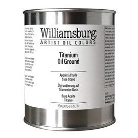 Williamsburg Artist Oil Colors by GOLDEN, Titanium Oil Ground, 16 fl oz. can