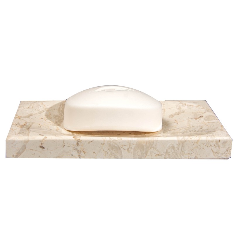 CraftsOfEgypt Beige Marble Soap Dish - Polished and Shiny Marble
