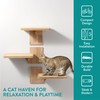 Navaris Cat Accessories Wall - Mounted Cat Tree with 3