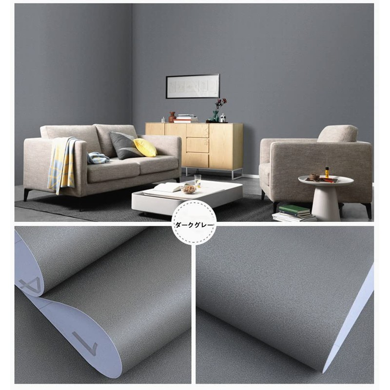 Wallpaper Sticker Black Remake Sheet Plain Removable Waterproof Sheet Cutting