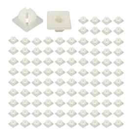 Kewucn License Plate Nylon Screw Inserts, Front and Back License Plate Nut Bracket Clip Fasteners, Nylon Screw Inserts for Securing License Plates, Universal Car Accessories (100 PCS)