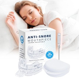 Snoring splint, anti-snoring splint, adjustable grinding splint for night, comfortable fit, prevents teeth grinding and snoring. Suitable for men and women