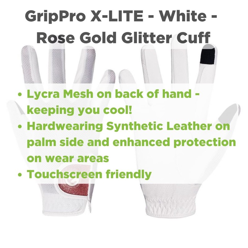 eGlove - eQUEST GripPro X-LITE Riding Gloves - Lightweight Breathable